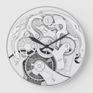 Grande Horloge Ronde Mécanisme vintage