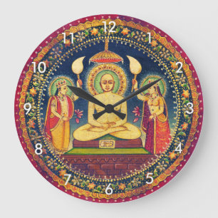 Grande Horloge Ronde Méditation de bouddhas avec du yoga