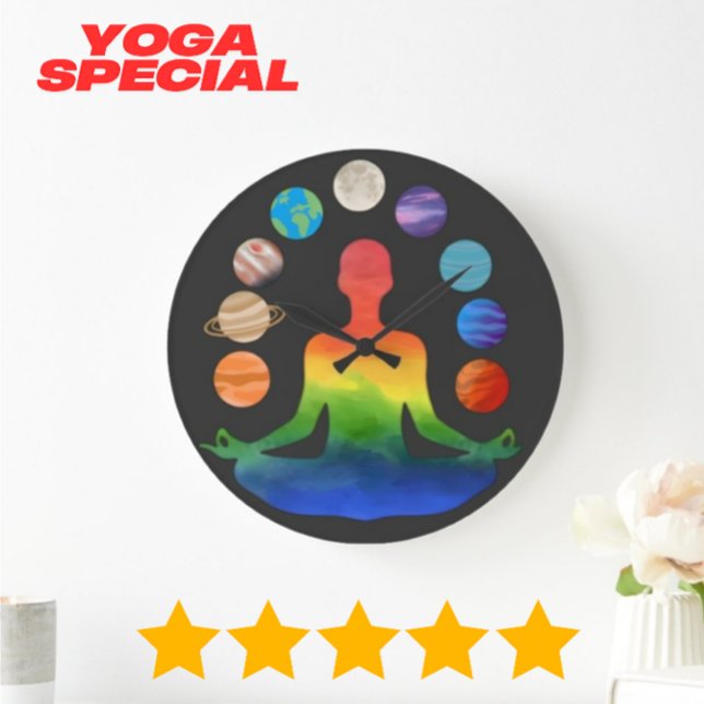 Grande Horloge Ronde Méditation de Chakra cosmique | Yoga de l'énergie  (Créateur téléchargé)