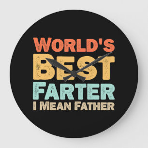 Grande Horloge Ronde Meilleur Monde Plus Loin Je Veux Dire Père