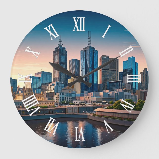 Grande Horloge Ronde Melbourne Australia Skyline Travel (Recto)