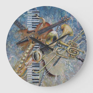 Grande Horloge Ronde Melodyclock abstrait