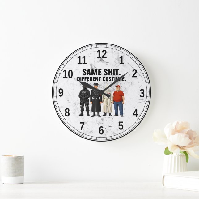 Grande Horloge Ronde Même Différent Costume (Maison)