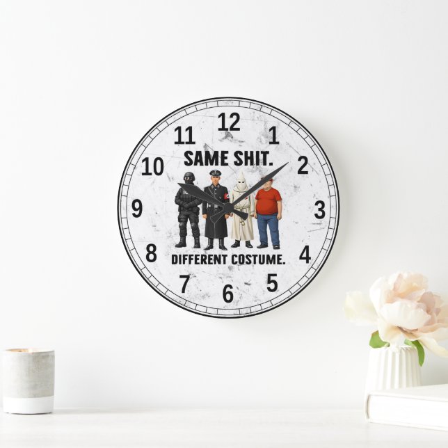 Grande Horloge Ronde Même Différent Costume (Maison)