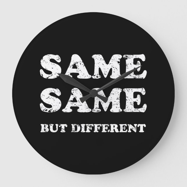 GRANDE HORLOGE RONDE MÊME MAIS DIFFÉRENT (Recto)