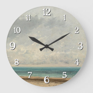 Grande Horloge Ronde Mer Calme - Gustave Courbet