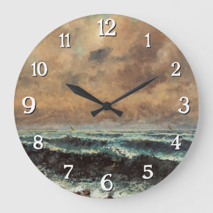 Grande Horloge Ronde Mer d'automne - Gustave Courbet