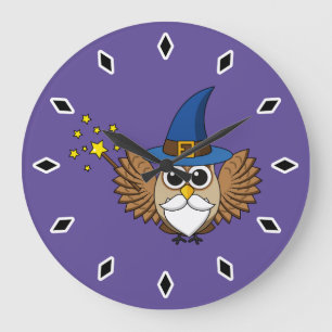 Grande Horloge Ronde Merlin mignon, sortilège