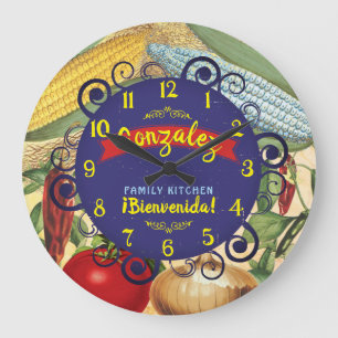 Grande Horloge Ronde Mexican southwestern foods personalized