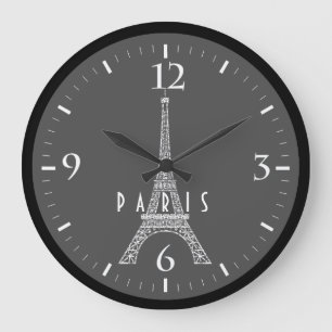 Grande Horloge Ronde Mignon blanc France Paris tour Eiffel