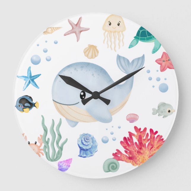 Grande Horloge Ronde Mignon sous l'eau (Recto)