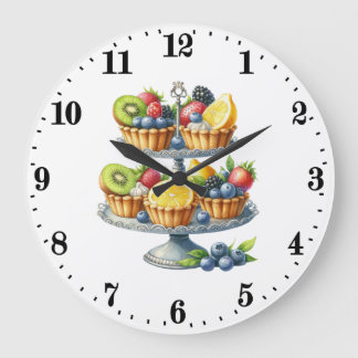 Grande Horloge Ronde Mignonne cuisine de boulangerie pour amateurs de c