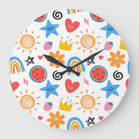 Mignons gribouillages d'été - motif fantaisiste co
