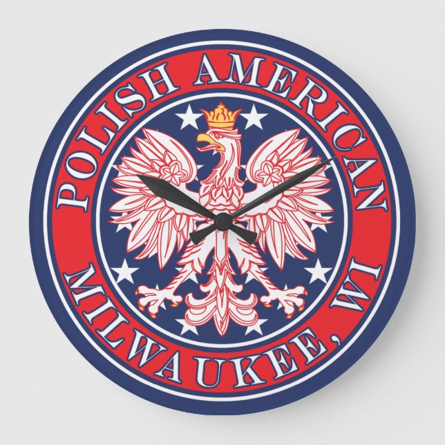Grande Horloge Ronde Milwaukee Wisconsin polonais (Recto)