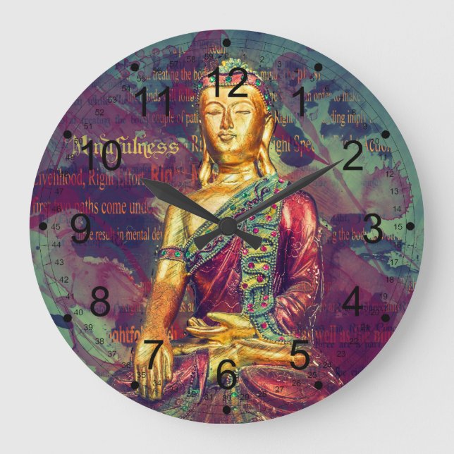 Grande Horloge Ronde Mindfulness Buddha (Recto)