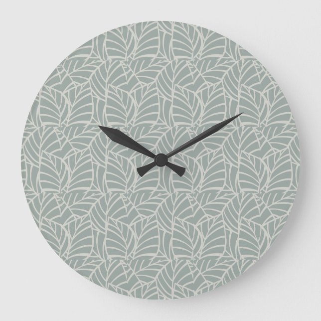 Grande Horloge Ronde Minimalist Botanical Veins  (Recto)