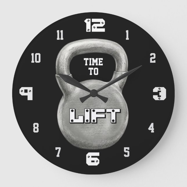 Grande Horloge Ronde Minimalist Fitness Motivation (Recto)