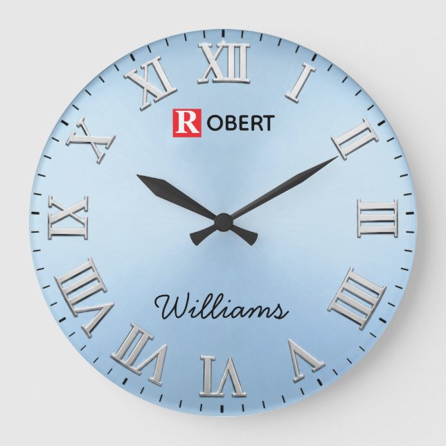 Grande Horloge Ronde  Minimalist Ice Blue (Recto)