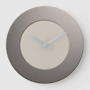 Grande Horloge Ronde Minimaliste, aucune couleur, aucun chiffre sur le 