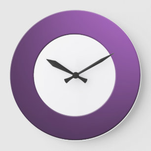 Grande Horloge Ronde Minimaliste, aucune couleur, aucun chiffre sur un