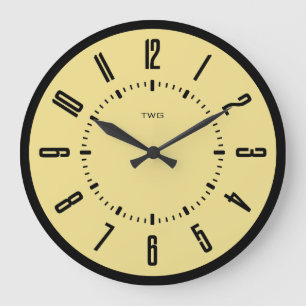 Grande Horloge Ronde Minimaliste moderne personnalisé
