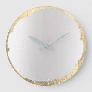Grande Horloge Ronde Minime Abstract Gray ombre Golden Circle
