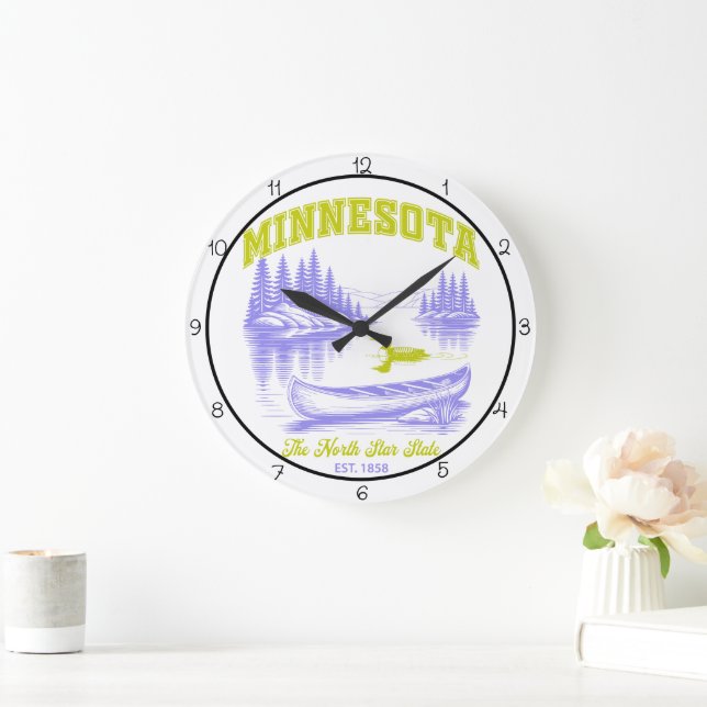Grande Horloge Ronde Minnesota North Star State Lake  (Maison)