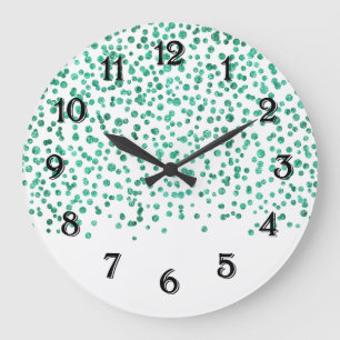 Grande Horloge Ronde Mint Dazle Confetti