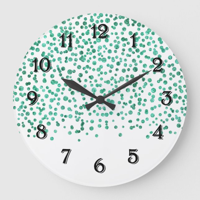 Grande Horloge Ronde Mint Dazle Confetti (Recto)