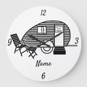 Grande Horloge Ronde Minuscule remorque Teardrop Thunder_Cove