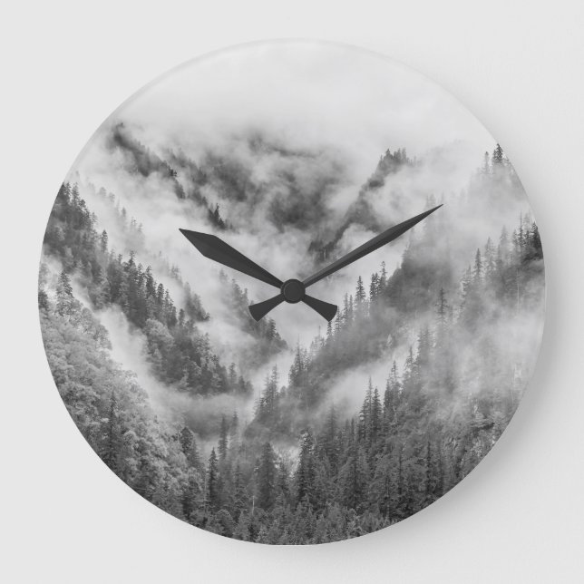 Grande Horloge Ronde Misty Jiuzhaigou : Patrimoine de l'UNESCO Chine. (Recto)