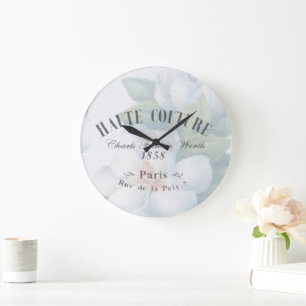 Grande Horloge Ronde Mode Haute Couture vintage