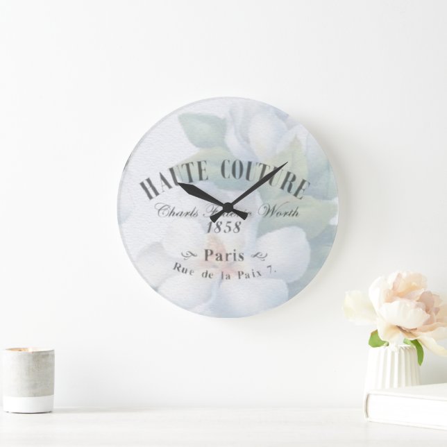 Grande Horloge Ronde Mode Haute Couture vintage (Maison)