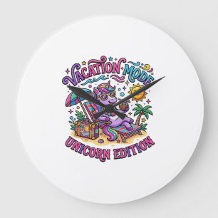 Grande Horloge Ronde Mode Vacances Licorne Édition Licorne Commercial P
