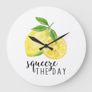 GRANDE HORLOGE RONDE MODERN KITCHEN LEMON PUN