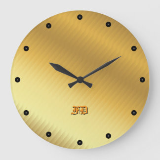 Grande Horloge Ronde Modern Luxury Gold Gradient Gothic Monogram
