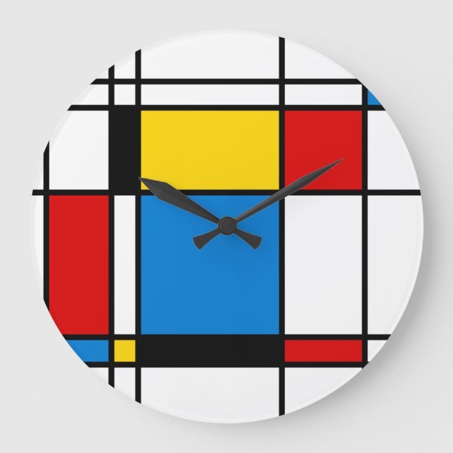 Grande Horloge Ronde Modern Wall Decor Clocks (Recto)