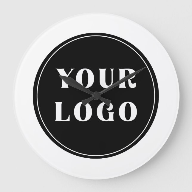 Grande Horloge Ronde Moderne, élégant, élégant et personnalisable (Recto)