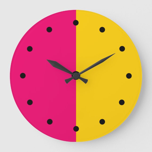 Grande Horloge Ronde Moderne Mi-Siècle Moderne Minimal (Recto)