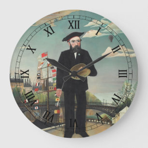 Grande Horloge Ronde Moi-même Portrait Paysage 1890, Henri Rousseau