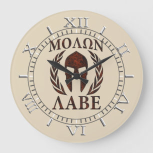 Grande Horloge Ronde Molon Labe Warrior