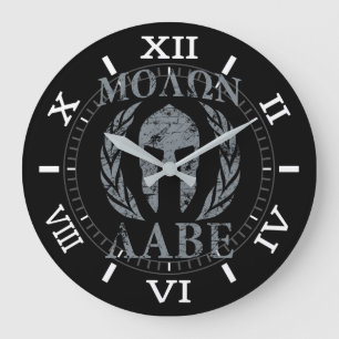 Grande Horloge Ronde Molon Labe Warrior