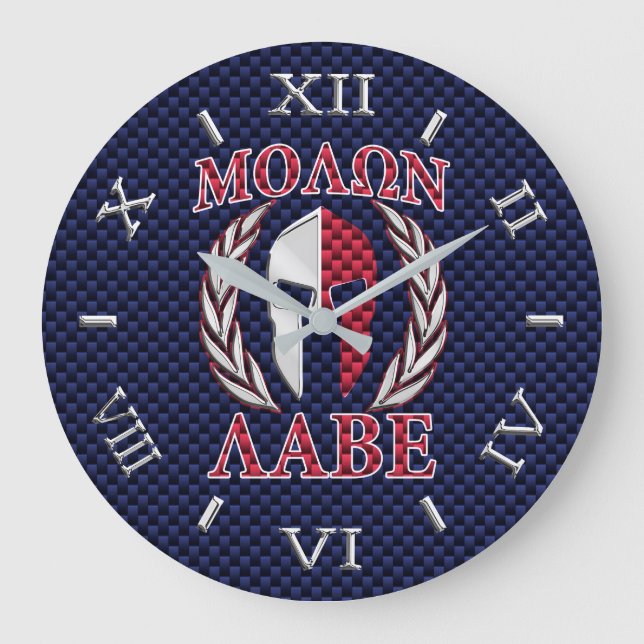 Grande Horloge Ronde Molon Labe Warrior (Recto)