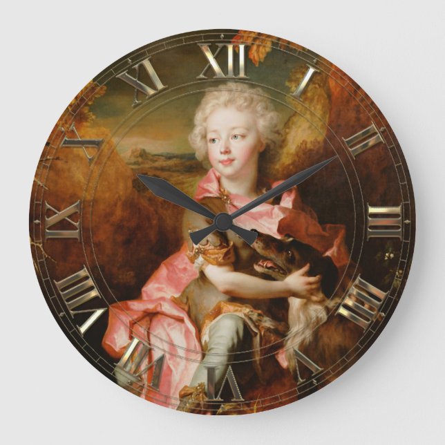 Grande Horloge Ronde Mon Chien Préféré (Recto)