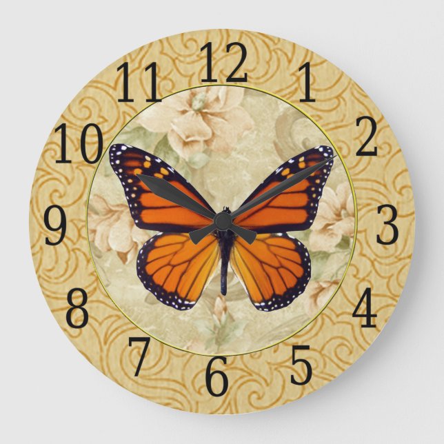 Grande Horloge Ronde Monarch Butterfly (Recto)