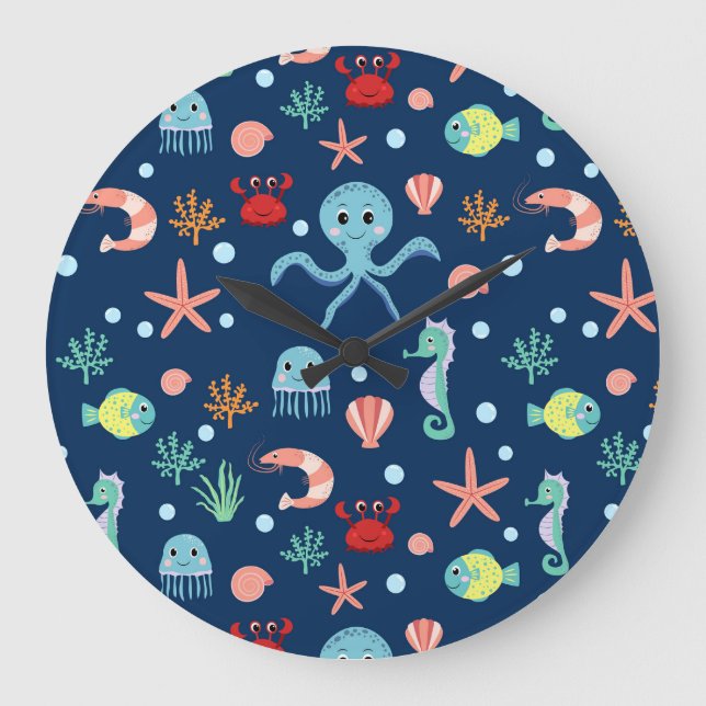 Grande Horloge Ronde Monde marin (Recto)