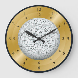 Grande Horloge Ronde Monde Mathématique Du Temps Voyage ~