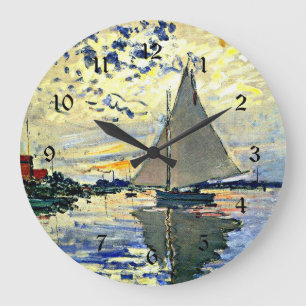 Grande Horloge Ronde Monet - Voilier au Petit Gennevilliers