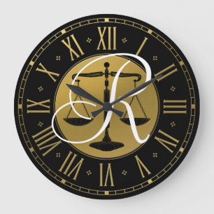 Grande Horloge Ronde Monogram LAW OFFICE   Scales of Justice