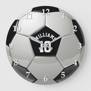 Grande Horloge Ronde Monogramme Football Association Football Sports